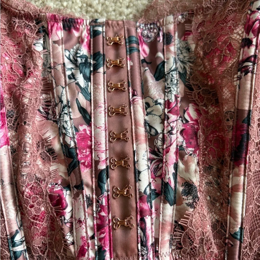 NWT Victoria’s Secret Dream Y2K Angels Corset Bustier Lace floral fairy large